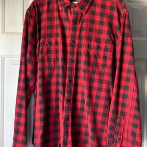 J. Crew Men's Button Down Plaid Flannel Shirt